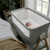 Mamas & Papas Lua Bedside Crib - Sage (lifestyle)