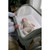 Mamas & Papas Lua Bedside Crib - Sage (lifestyle)