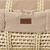 Little Green Sheep Organic Wheat Knitted Moses Basket, Mattress & Static Stand - Truffle/Natural