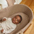 Little Green Sheep Organic Knitted Moses Basket, Mattress & Static Stand - Truffle/Walnut