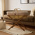 Little Green Sheep Organic Dimple Moses Basket, Mattress & Static Stand - Truffle/Walnut