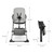 Kinderkraft Foldee Highchair - Grey