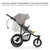 Kinderkraft Helsi 2 Stroller - Grey