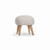CuddleCo Etta Footstool - Boucle Mushroom