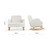 CuddleCo Etta Cuddle Chair - Boucle Off White