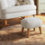 CuddleCo Etta Cuddle Chair & Footstool - Boucle Off White