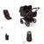 Bugaboo Donkey 6 Twin Essential Pushchair Bundle - Cocoa Brown
