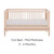 Gaia Baby Eos Cot Bed - Powder Blush/Natural Ash