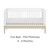 Gaia Baby Eos Cot Bed - Desert Sage/White