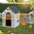 Dolu Garden Playhouse With Fence - Yellow/White