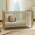 CuddleCo Remi Cot Bed - Oak/Green