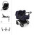 Bugaboo Donkey 6 Twin Cloud T Travel System - Deep Indigo