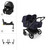 Bugaboo Donkey 6 Twin Pebble 360 Pro2 Travel System - Deep Indigo