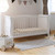 Little Acorns Traditional Sleigh Cot - White