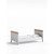 Little Acorns Classic Cot Bed - White/Oak