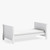 Little Acorns Traditional Sleigh Cot Bed - White