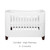 Gaia Baby Serena Mini Cot + Cot Bed - White/Walnut