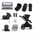 Ickle Bubba Stomp Luxe Cirrus Travel & Home Bundle - Black/Midnight/Tan
