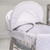 Clair de Lune Dimple Moses Basket + Rocking Stand - Grey Wicker/White (Outlet)