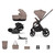 Venicci Claro 2 4-in-1 Cloud T + Base Travel System - Almond