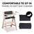 Hauck Beta+ Wooden Highchair - Whitewashed
