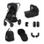 Oyster Vee Stroller & Carrycot Package - Black/Liquorice
