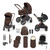 Ickle Bubba Stomp Luxe Elements Nimbus Travel System - Chestnut