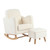 Bebe & Beyond Soother Nursing Chair & Stool - Off White