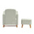 Bebe & Beyond Soother Nursing Chair & Stool - Sage