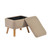 Bebe & Beyond Soother Nursing Chair & Stool - Biscuit