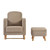 Bebe & Beyond Soother Nursing Chair & Stool - Biscuit