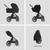 Silver Cross Cove 2 Pebble 360 Pro2 Car Seat Bundle - Onyx