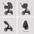 Silver Cross Cove 2 Pebble 360 Pro2 Car Seat Bundle - Pewter