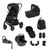 Oyster Vee Travel System Bundle - Black/Liquorice