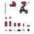Venicci Upline 3 Hunter 2-in-1 18 Piece Essential Bundle - Red