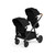Ickle Bubba Virgo Twin Nimbus Travel System - Black/Black/Tan