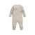 Mamas & Papas Organic Cotton Oatmeal Ribbed Sleepsuit