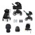 Ickle Bubba Altima Nimbus Travel System - All Black