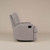 Obaby Madison Swivel Glider Recliner Chair - Chenille Mushroom