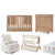 Obaby Nika 6-Piece Chair and Cloud Crib Nursery Bundle - Oak