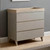 Babymore Dante 3 Piece Nursery Room Set with Cot Top Changer - Cashmere
