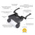Lascal Buggyboard Mini 3D - Grey/Black (Outlet)