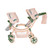 Roma RHS Twin Dolls Pram - Fern