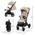 Kinderkraft DAVE Auto-Folding Premium Stroller - Beige
