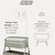 Mamas & Papas Lua 2 Bedside Crib - Thyme