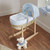 Cuddles Collection Dimple Palm Moses Basket - Blue