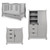 Obaby Stamford Luxe Sleigh 3 Piece Room Set - Warm Grey