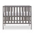 Obaby Bantam Space Saver Cot + Fibre Mattress - Taupe Grey (high)