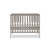 Obaby Bantam Space Saver Cot + Fibre Mattress - Warm Grey