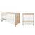 Tutti Bambini Modena 2 Piece Room Set - Oak / White